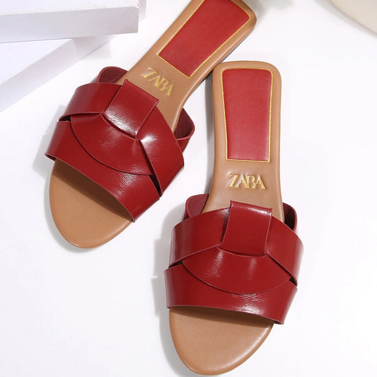 Women's T-Strap Flat Summer Slippers