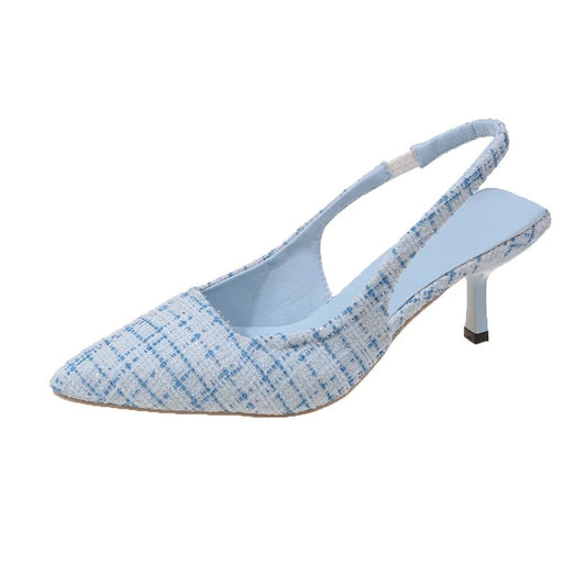 Women's Knitted Platform Stiletto Sandals