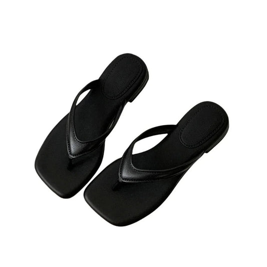 Women's Square-Toe Soft Non-Slip Summer Flip Flops