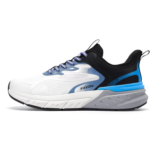 Men’s Wide Toe Walking Shoes – Breathable Cushioned Sneakers with Arch Support