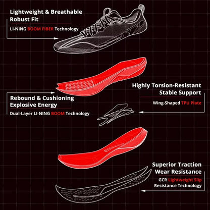 Li-Ning Red Hare 9 Pro Running Shoes – Cushioned Racing Sneakers