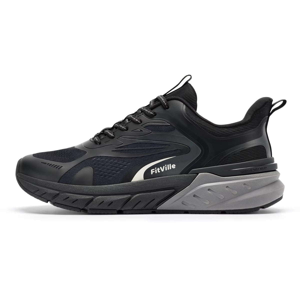 Men’s Wide Toe Walking Shoes – Breathable Cushioned Sneakers with Arch Support