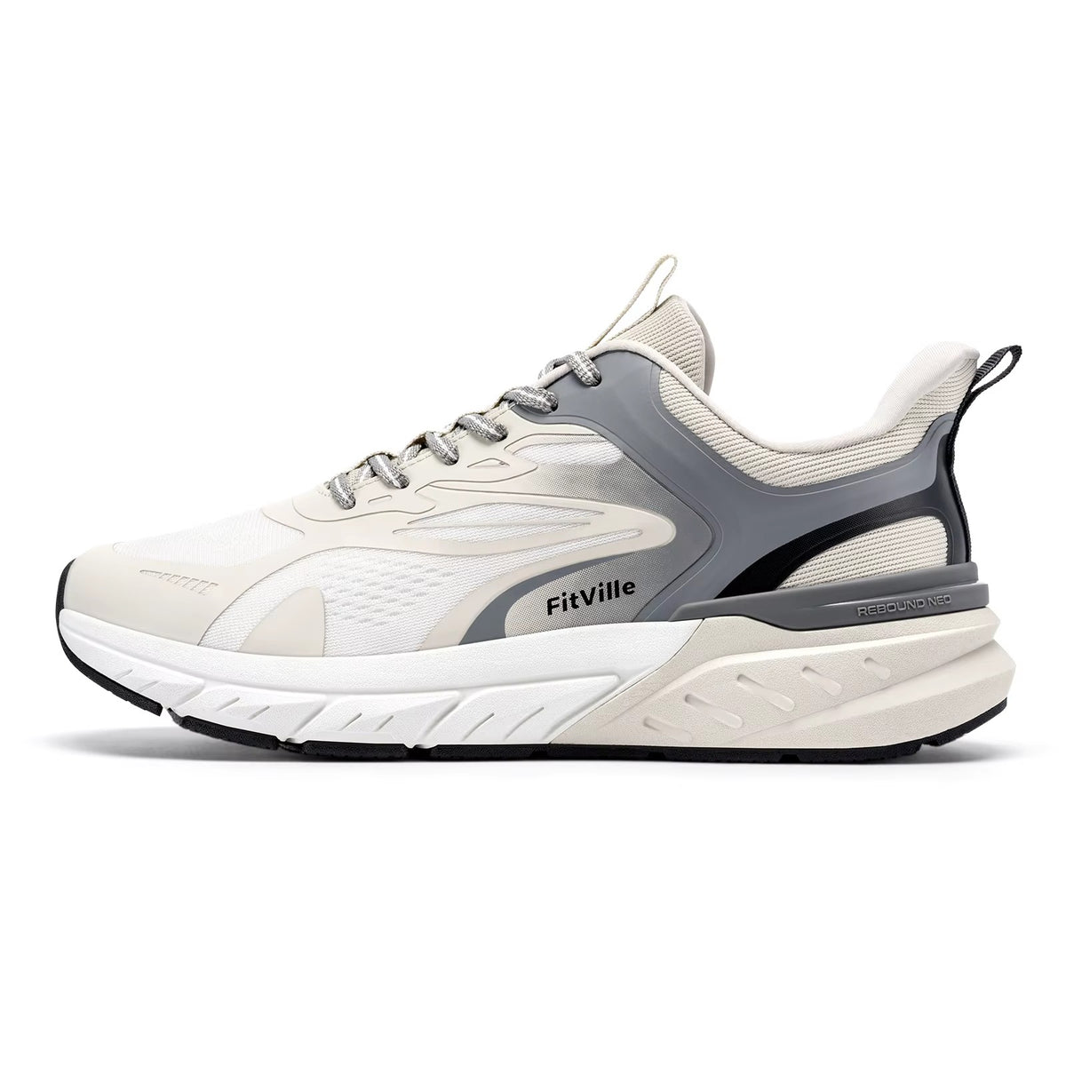 Men’s Wide Toe Walking Shoes – Breathable Cushioned Sneakers with Arch Support