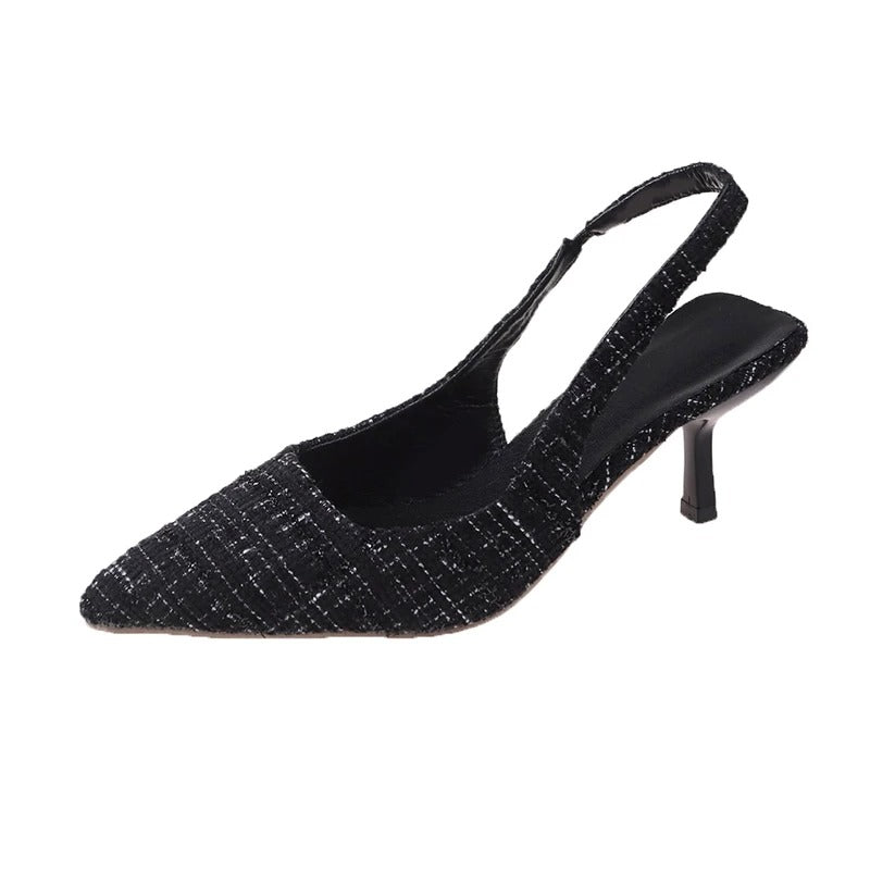 Women's Knitted Platform Stiletto Sandals