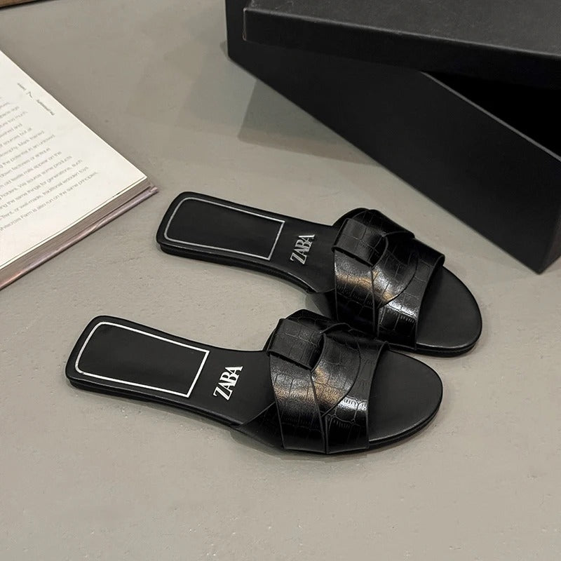 Women's T-Strap Flat Summer Slippers