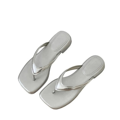 Women's Square-Toe Soft Non-Slip Summer Flip Flops