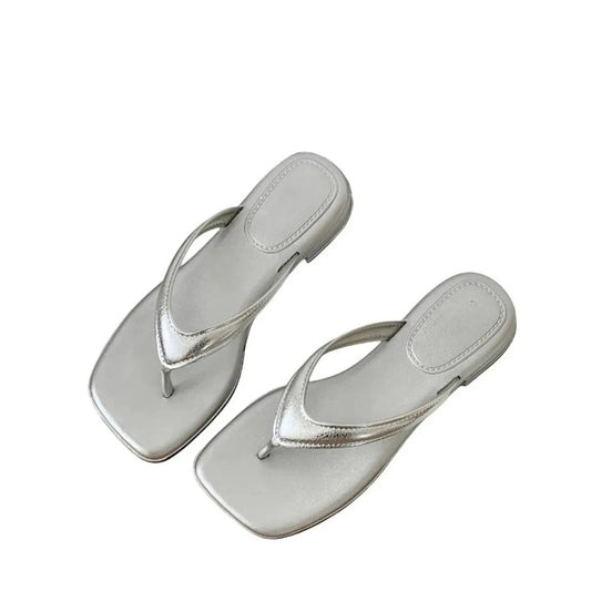 Women's Square-Toe Soft Non-Slip Summer Flip Flops