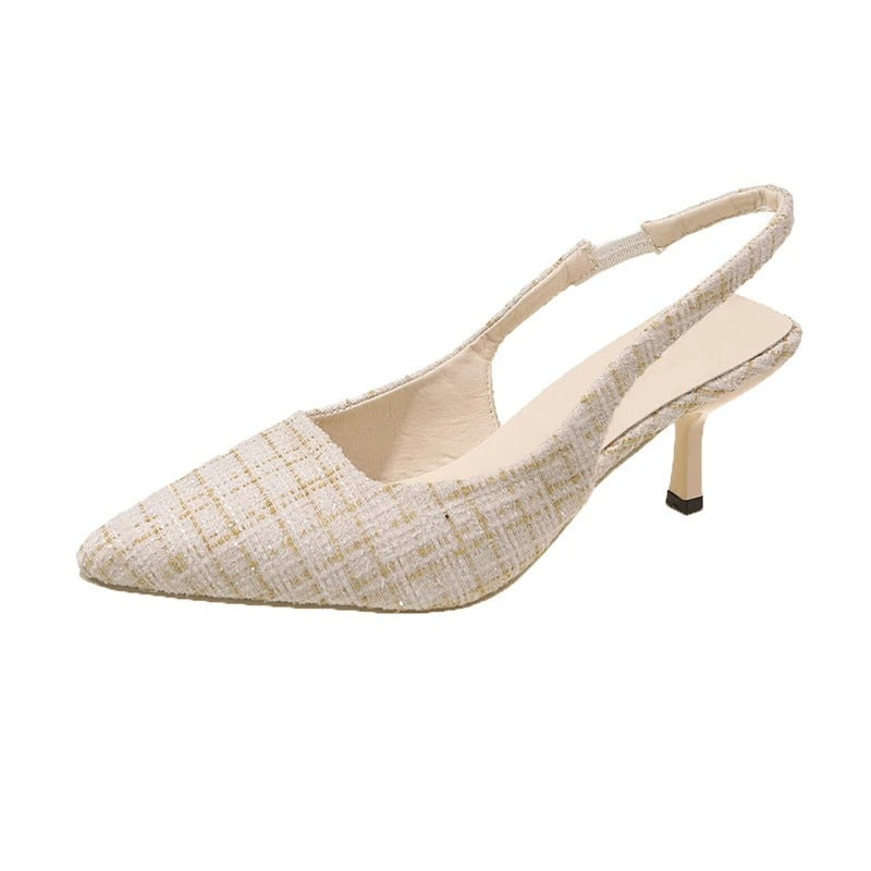 Women's Knitted Platform Stiletto Sandals
