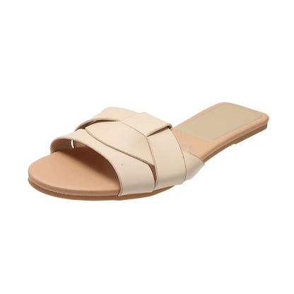 Women's T-Strap Flat Summer Slippers