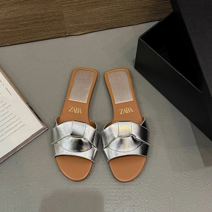 Women's T-Strap Flat Summer Slippers