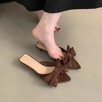 Women's Butterfly-Knot Low-Heel Summer Slippers