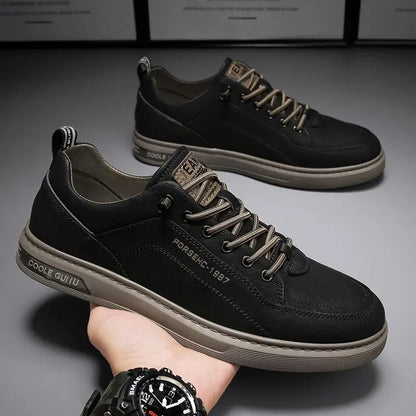 Men's Lightweight Leather Casual Driving Shoes