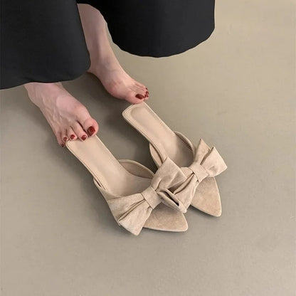 Women's Butterfly-Knot Low-Heel Summer Slippers