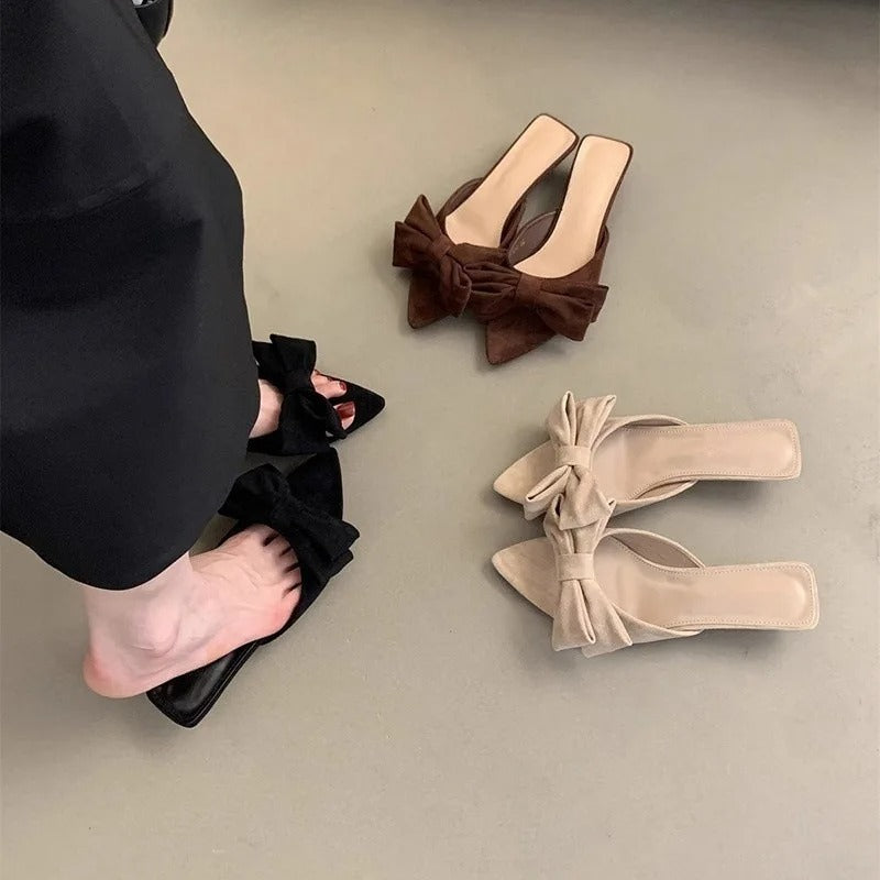 Women's Butterfly-Knot Low-Heel Summer Slippers