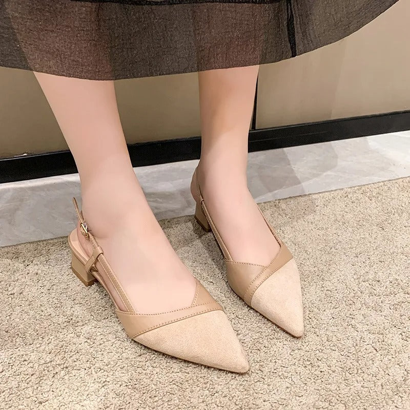 Women's Pointed-Toe Buckle High-Heel Sandals