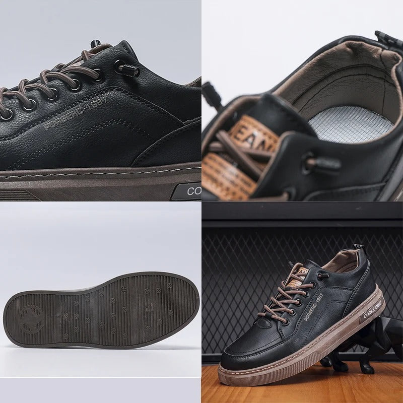 Men's Lightweight Leather Casual Driving Shoes