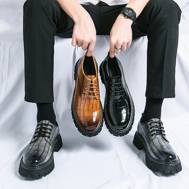 Men's Classic Derby Dress Shoes – Thick Sole