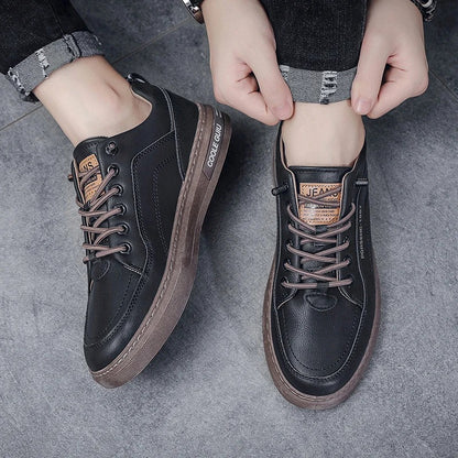 Men's Lightweight Leather Casual Driving Shoes