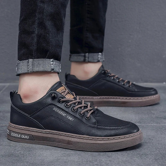Men's Lightweight Leather Casual Driving Shoes