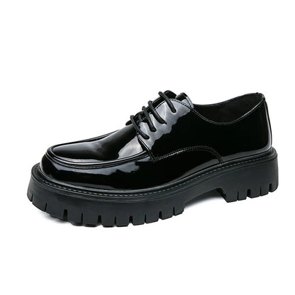 Men's Black Lace-Up Formal Dress Shoes