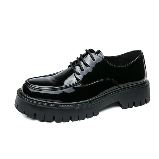 Men's Black Lace-Up Formal Dress Shoes