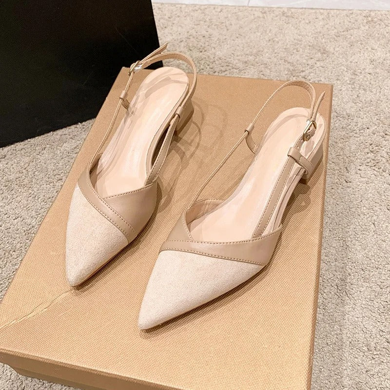 Women's Pointed-Toe Buckle High-Heel Sandals