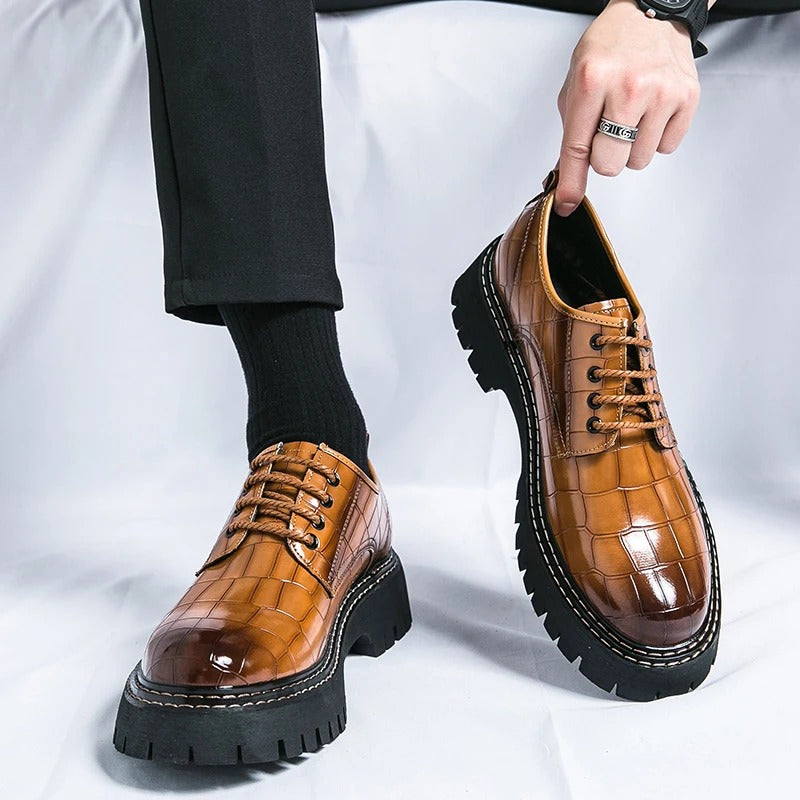 Men's Classic Derby Dress Shoes – Thick Sole