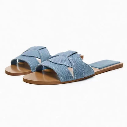 Women's T-Strap Flat Summer Slippers