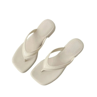 Women's Square-Toe Soft Non-Slip Summer Flip Flops