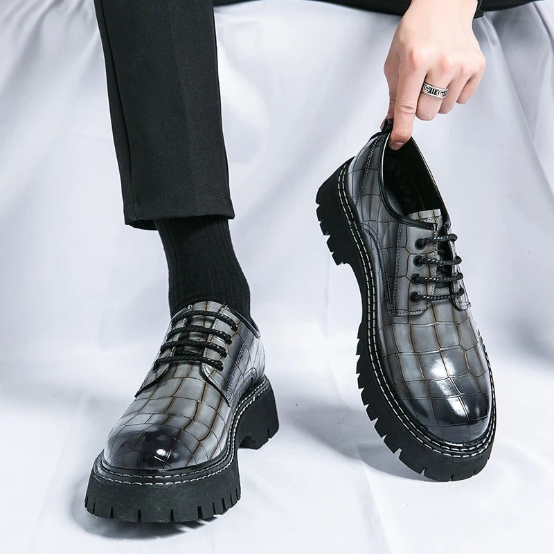 Men's Classic Derby Dress Shoes – Thick Sole
